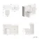 Monaco Cotton White Combination Vanity Basin with Marble Top & Kansas Toilet with Wooden Seat 1200mm - Brushed Brass Accents