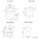 Monaco Cotton White Combination Vanity Basin with Marble Top and Miami Toilet 1500mm - Brushed Brass Accents