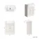 Monaco Cotton White Traditional Basin Vanity 600mm - Brushed Brass Accents