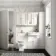 Monaco Cotton White Traditional Basin Vanity and Back To Wall Unit 1200mm (Excludes Pan & Cistern) - Brushed Brass Accents