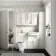 Monaco Cotton White Combination Vanity Traditional Basin and Kansas Toilet with Wooden Seat 1200mm - Brushed Brass Accents