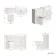 Monaco Cotton White Combination Vanity Traditional Basin and Kansas Toilet with Wooden Seat 1200mm - Brushed Brass Accents