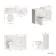 Monaco Cotton White Combination Vanity Traditional Basin and Hudson Toilet with Wooden Seat 1200mm - Brushed Brass Accents