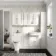 Monaco Cotton White Combination Vanity Traditional Basin and Kansas Toilet with Wooden Seat 1500mm - Brushed Brass Accents