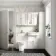 Monaco Cotton White Combination Vanity Traditional Basin with Marble Top & Aruba Toilet 1200mm - Brushed Brass Accents