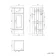 Monaco Cotton White Side Cabinet Unit 300mm - Brushed Brass Accents