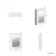 Cotton White Mirror Cabinet 700x500mm - Brushed Brass Accents