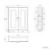 Cotton White Wall Hung Cabinet 700x600mm - Brushed Brass Accents