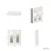 Cotton White Wall Hung Mirror Cabinet 700x600mm - Brushed Brass Accents