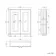 Cotton White Wall Hung Mirror Cabinet 700x600mm - Brushed Brass Accents