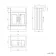 Monaco Cotton White Basin Vanity 600mm - Brass Knurled Handles