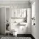 Monaco Cotton White Combination Vanity Basin and Miami Toilet 1200mm - Brass Knurled Handles