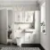 Monaco Cotton White Combination Vanity Basin and Kansas Toilet with Wooden Seat 1200mm - Brass Knurled Handles