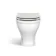 Monaco Cotton White Combination Vanity Basin and Kansas Toilet with Wooden Seat 1500mm - Brass Knurled Handles