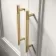 Monaco Cotton White Traditional Basin Vanity 600mm - Brass Knurled Handles