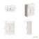 Monaco Cotton White Traditional Basin Vanity 600mm - Brass Knurled Handles