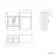 Monaco Cotton White Traditional Basin Vanity and Back To Wall Unit 1200mm (Excludes Pan & Cistern) - Brass Knurled Handles