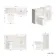 Monaco Cotton White Combination Vanity Traditional Basin and Aruba Toilet 1200mm - Brass Knurled Handles