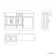 Monaco Cotton White Combination Vanity Traditional Basin 1500mm (Excludes Pan & Cistern) - Brass Knurled Handles