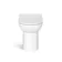 Monaco Cotton White Combination Vanity Traditional Basin and Aruba Toilet 1500mm - Brass Knurled Handles