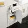 Monaco Cotton White Side Cabinet Unit 300mm - Brass Knurled Handles
