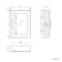 Cotton White Mirror Cabinet 700x500mm - Brass Knurled Handles