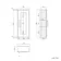 Cotton White Wall Hung Cabinet 700x300mm - Brass Knurled Handles