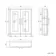 Cotton White Wall Hung Mirror Cabinet 700x600mm - Brass Knurled Handles