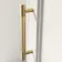 Monaco Cotton White Floor Standing Tall Cabinet Unit 300mm - Brass Knurled Handles