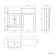 Monaco Cotton White Basin Vanity and Back To Wall Toilet Unit 1000mm (Excludes Pan & Cistern)