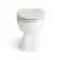 Monaco Cotton White Combination Vanity Basin and Hudson Toilet with Wooden Seat 1000mm