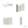 Monaco Linen White Basin Vanity and Back To Wall Toilet Unit 1000mm (Excludes Pan & Cistern)