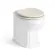 Monaco Linen White Combination Vanity Basin and Hudson Toilet with Wooden Seat 1000mm