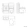 Monaco Linen White Combination Vanity Basin and Hudson Toilet with Wooden Seat 1000mm