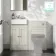 Monaco Linen White Combination Vanity Basin with Marble Top 1000mm (Excludes Pan & Cistern)