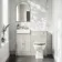 Monaco Linen White Combination Vanity Basin with Marble Top 1000mm (Excludes Pan & Cistern)