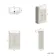 Monaco Linen White Basin Vanity 500mm - Brushed Brass Accents