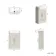 Monaco Linen White Basin Vanity 500mm - Brass Knurled Handles