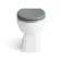 Monaco Fog Grey Combination Vanity Basin and Hudson Toilet with Wooden Seat 1000mm
