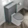 Monaco Fog Grey Combination Vanity Basin with Marble Top 1000mm (Excludes Pan & Cistern)