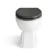 Monaco Slate Grey Combination Vanity Basin and Hudson Toilet with Wooden Seat 1000mm