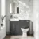 Monaco Slate Grey Combination Vanity Basin with Marble Top 1000mm (Excludes Pan & Cistern)