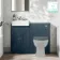 Monaco Navy Blue Combination Vanity Basin with Marble Top 1000mm (Excludes Pan & Cistern)