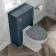 Monaco Navy Blue Combination Vanity Basin with Marble Top 1000mm (Excludes Pan & Cistern)