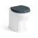 Monaco Navy Blue Combination Vanity Basin with Marble Top & Hudson Toilet with Wooden Seat 1000mm