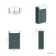 Monaco Mystic Green Basin Vanity 500mm