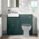 Monaco Mystic Green Basin Vanity and Back To Wall Toilet Unit 1000mm (Excludes Pan & Cistern)