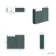 Monaco Mystic Green Basin Vanity and Back To Wall Toilet Unit 1000mm (Excludes Pan & Cistern)