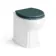 Monaco Mystic Green Combination Vanity Basin and Hudson Toilet with Wooden Seat 1000mm