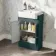 Monaco Mystic Green Combination Vanity Basin with Marble Top 1000mm (Excludes Pan & Cistern)